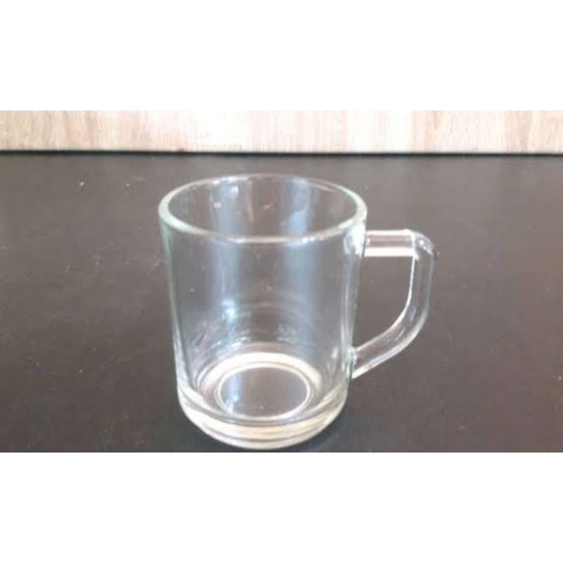 PROMOGELAS M-721 ISI 6 PCS GELAS KOPI GAGANG POLOS, GELAS KOPI POLOS, GELAS KOPI GAGANG, GELAS KIM G