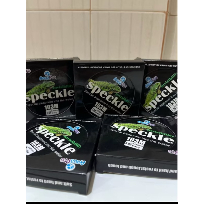 senar pancing speckle invisible 103m