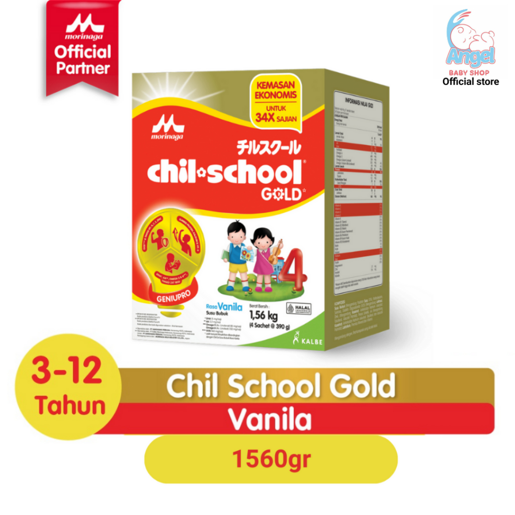 CHIL SCHOOL GOLD VANILA 1560 gram ( PROMO POTONGAN Rp 30.000)