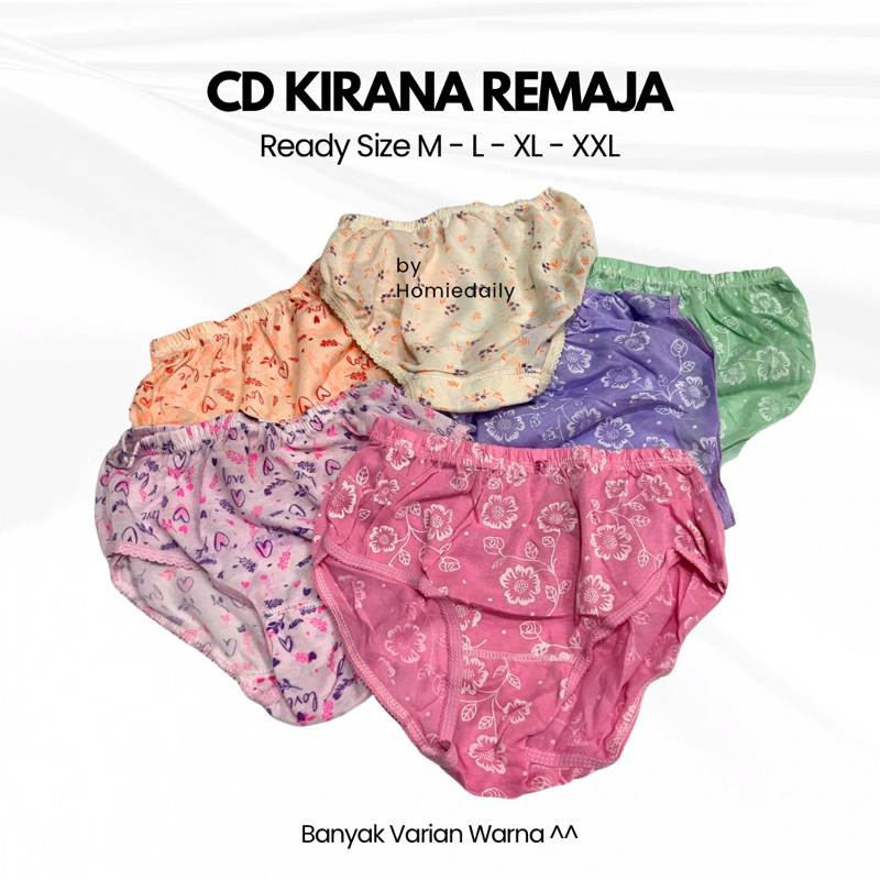 cd celana dalam wanita Kirana dewasa remaja cewek perempuan M L XL XXL big size ukuran renda motif s