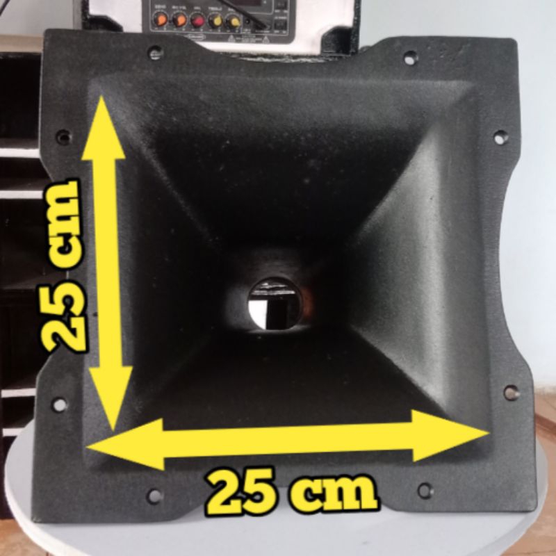 HORN TWEETER 25x25,horn tweeter bahan diral aluminium,horn tweeter drat