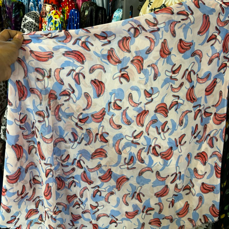 kain ceruty motif garis // kain motif // kain bahan // kqin ceruty babydoll // ale