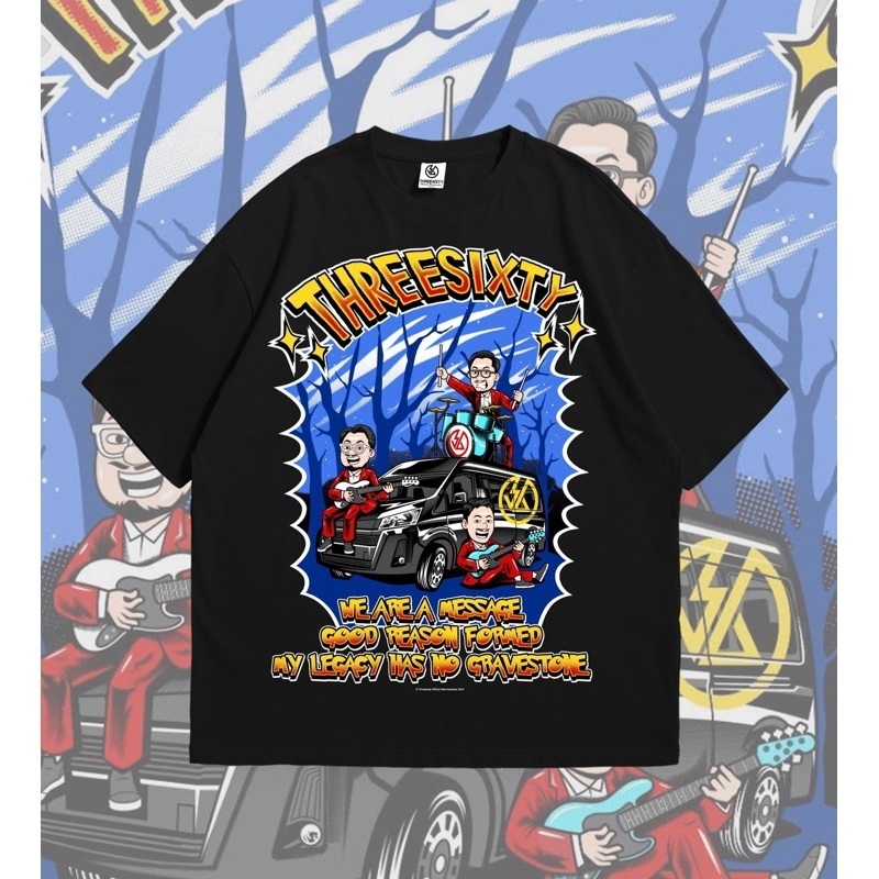 T-Shirt Threesixty "Forest" Skatepunk Kaos Baju Distro