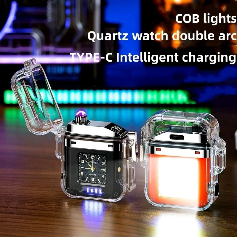 PROMOKorek Api Elektrik/korek api plasma Cas USB Tipe C/Korek Api Electrik Ada Jam(BISA COD)