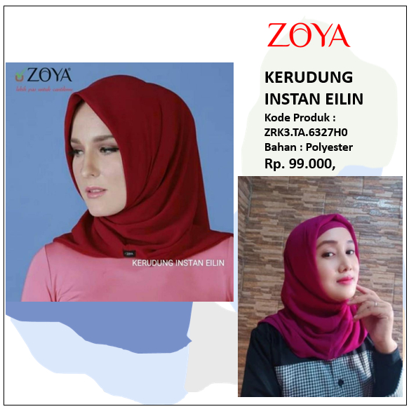 Zoya Kerudung Instan Eilin - Hijab Instan by Zoya