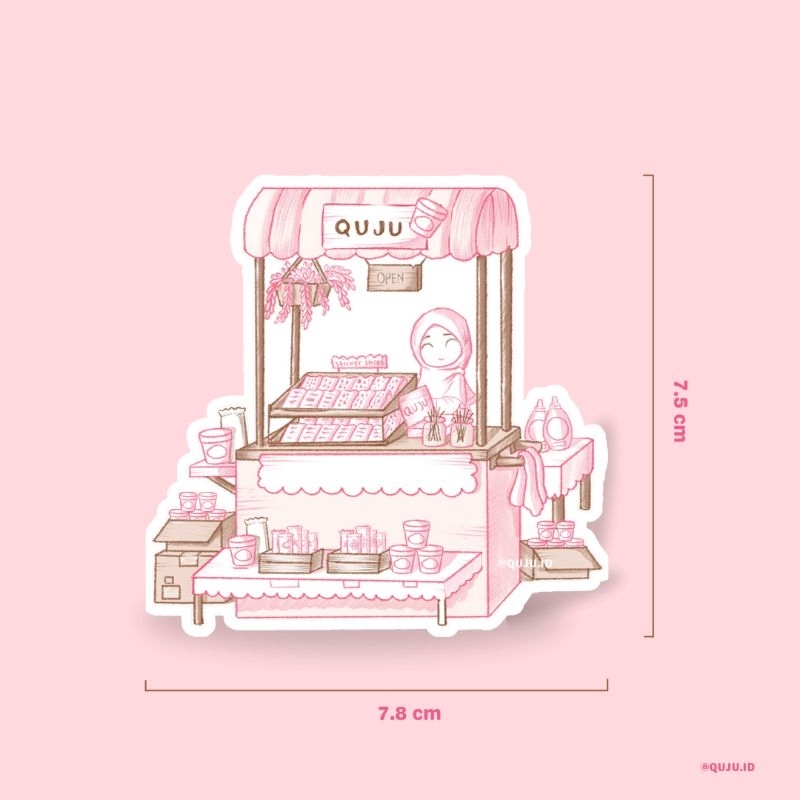 

Quju - Stiker Pop Up Market - Sticker Deco - Sticker Muslimah - Sticker Aesthetic.