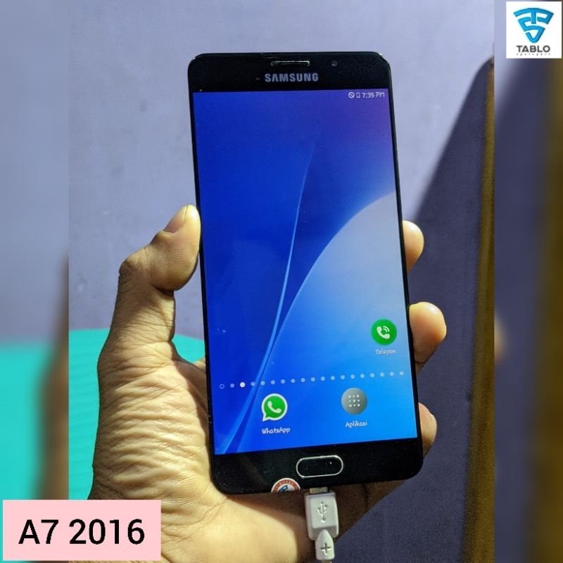 Lcd touchscreen frame Samsunng A7 2016 original copotan bergaransi ✅