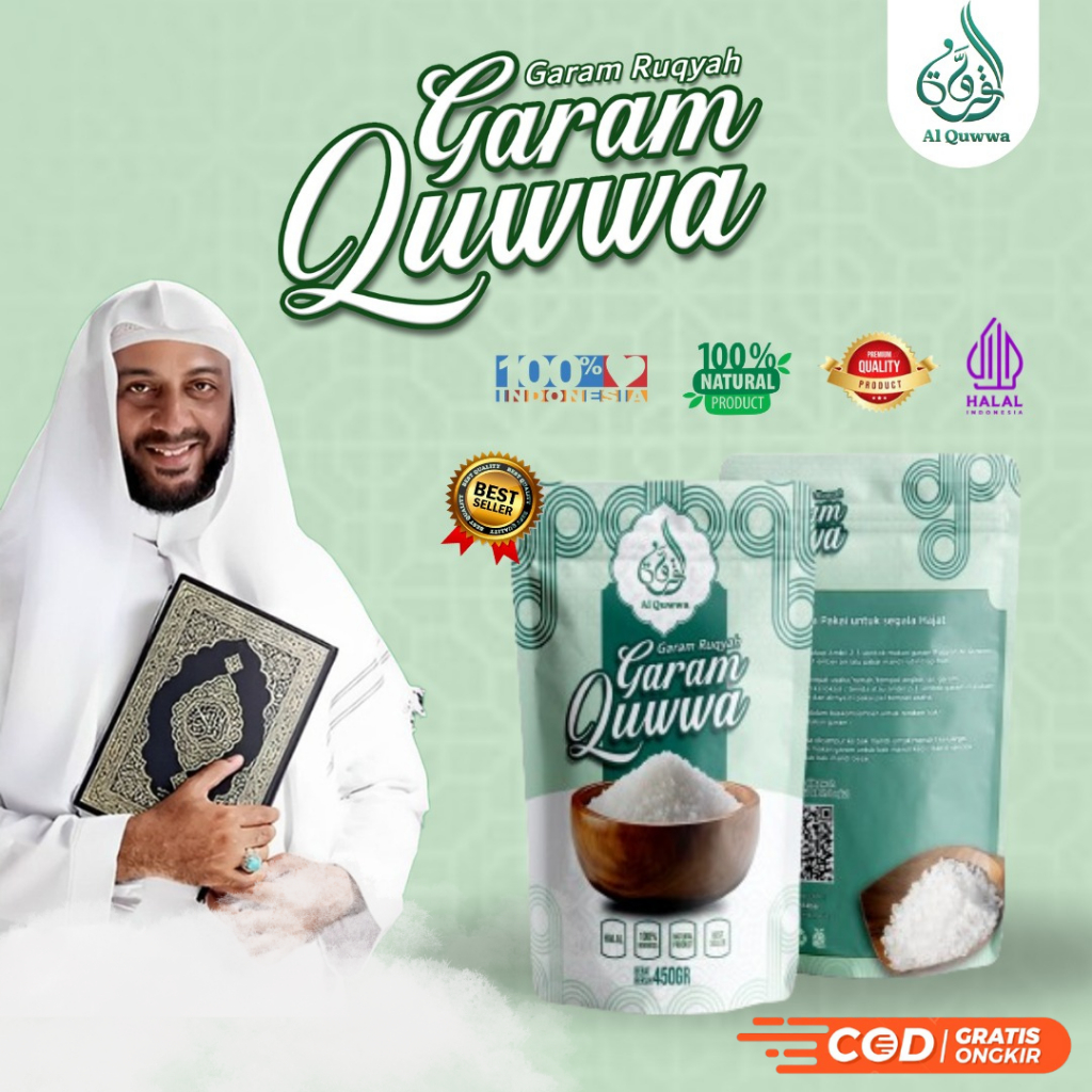 

Garam Ruqyah QUWWA 450gram ORIGINAL untuk ruqyah mandiri, sulit jodoh dan untuk membuka aura positif