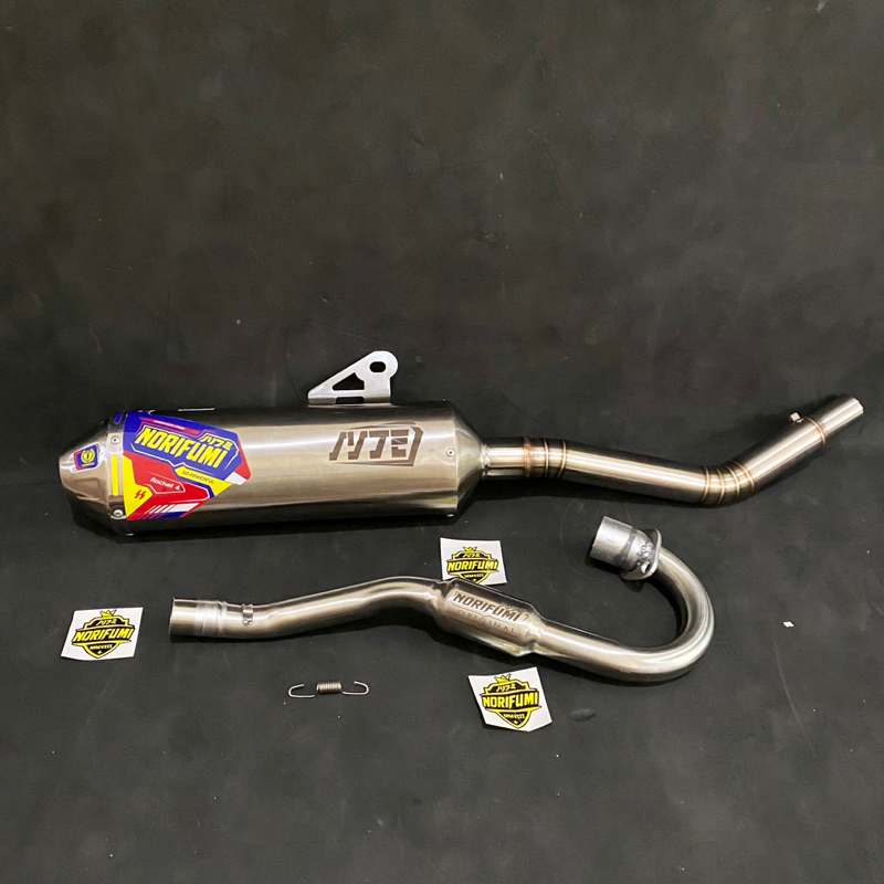 Knalpot Norifumi Roket 4 stainless cocok untuk motor CRF,KLX dan WR155