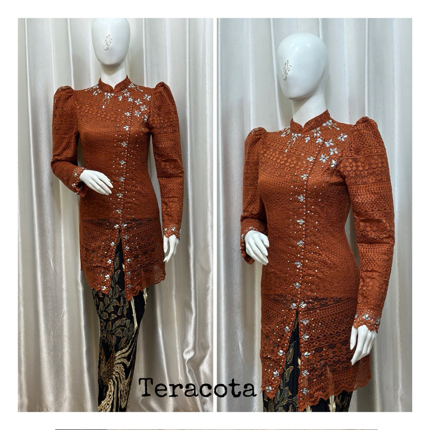 kebaya mewah/kebaya brokat vania payet model terbaru/kebaya cantik