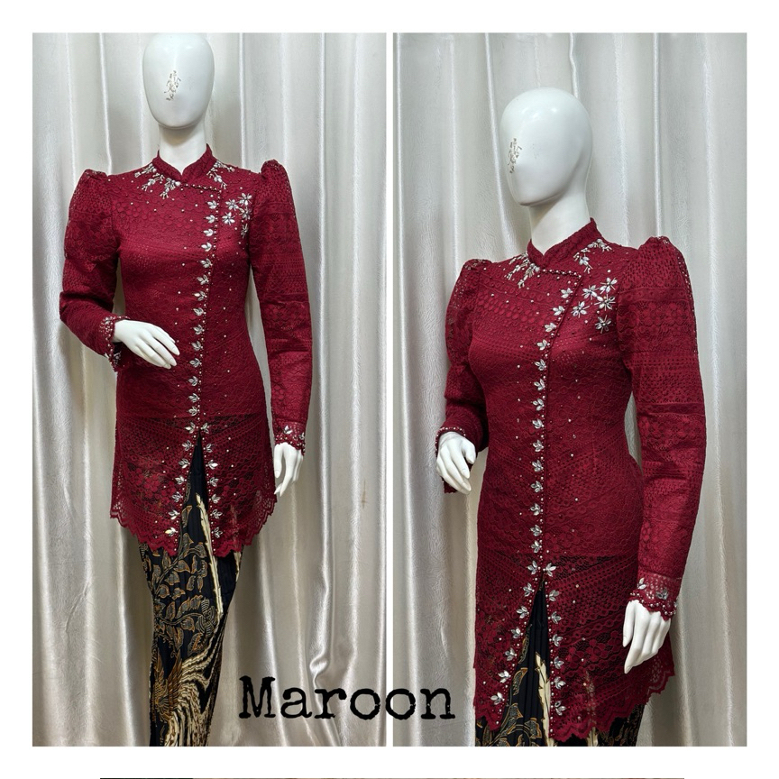 kebayapesta/kebaya mewah/kebaya brokat vania payet model terbaru/kebaya cantik