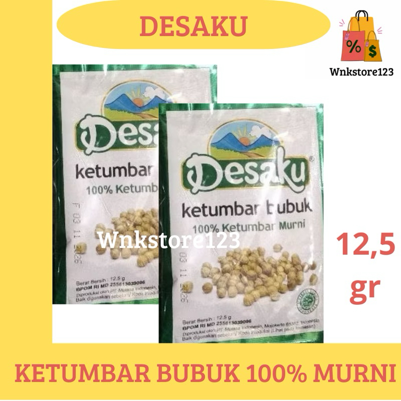 

Desaku ketumbar bubuk kemasan sachet 12,5gram