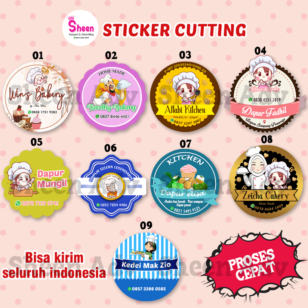 

LABEL / STICKER / STIKER MAKANAN KUE MINUMAN CATERING DLL