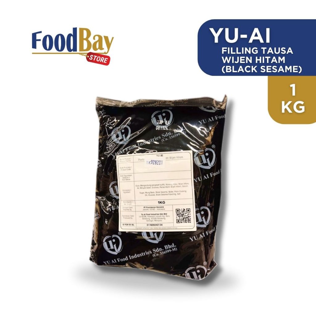 

YU-AI Filling Tausa WIJEN HITAM BLACK SESAME Paste ISIAN MOONCAKE ROTI 1 Kg