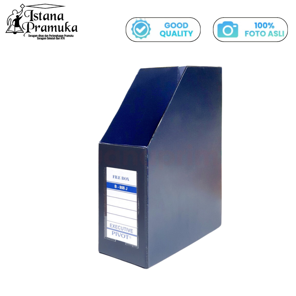 

Box File Executive Pivot Besar Biru Tua Hitam Folio Alas Pakai Kancing Folder Tempat Majalah B-808J - ISTANA PRAMUKA