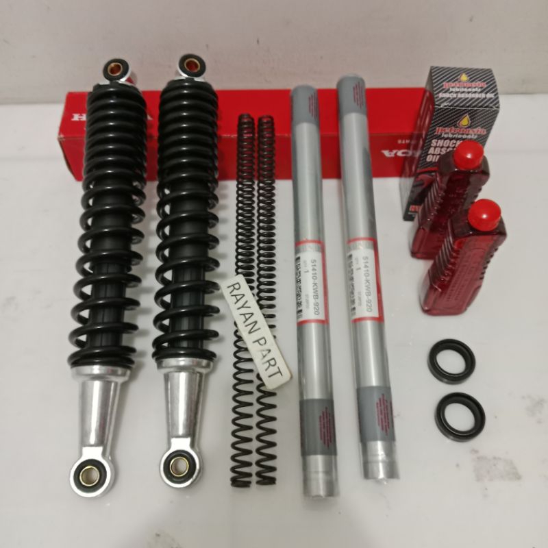 As shock depan belakang KWB supra X125 fi supra x125 fi sok+per+sil+oli komplit