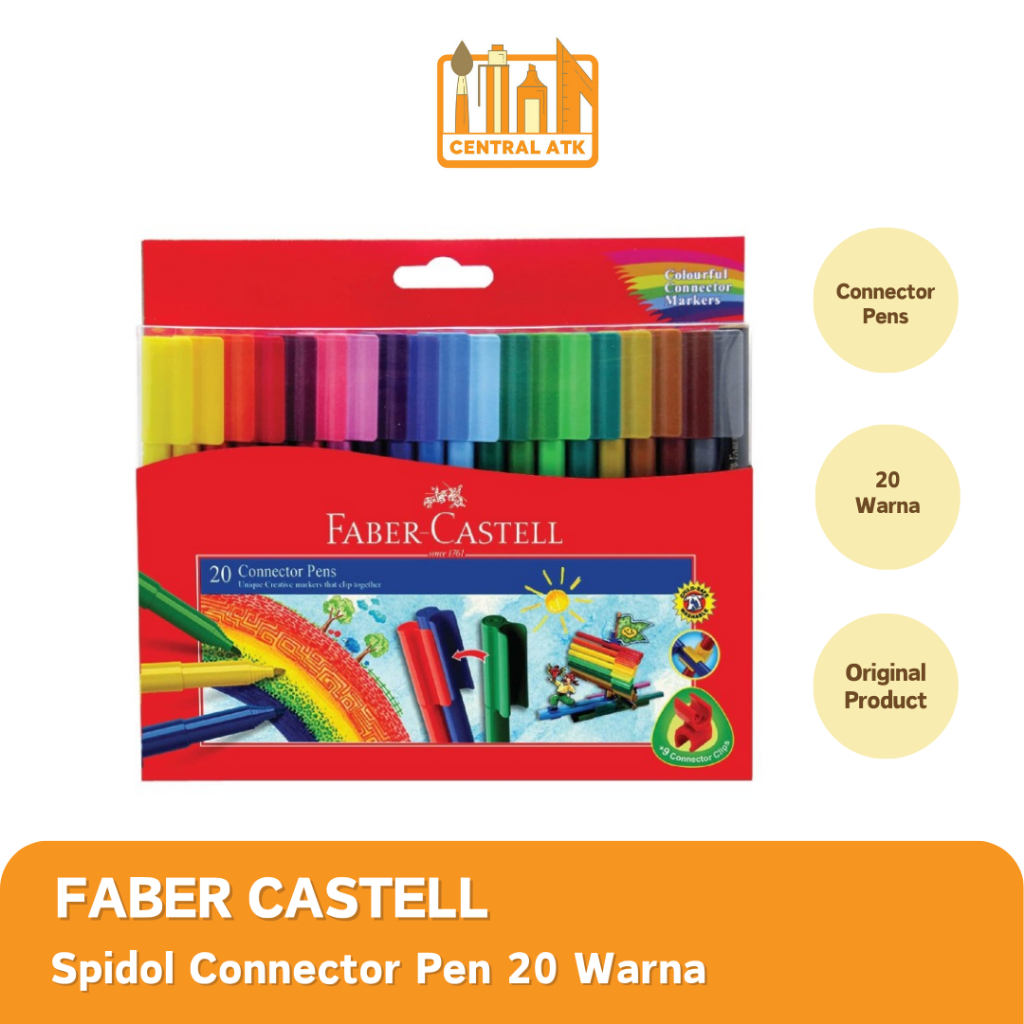 

CONNECTOR PEN / SPIDOL FABER CASTELL 20 WARNA