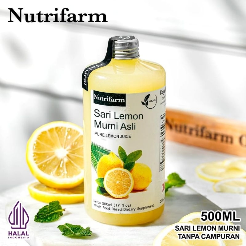 

Sari lemon nutrifarm 500mL sari lemon asli