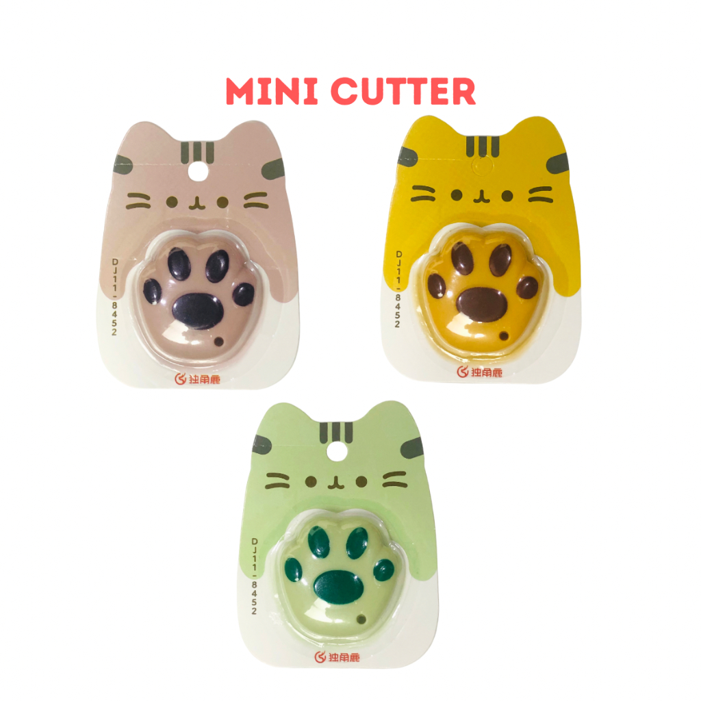 

Mini Cutter Impor DJ11-8452 Mini Pen Knife Cat Claws Kater Kecil Alat Pemotong Kertas Kantor Sekolah - SATUAN