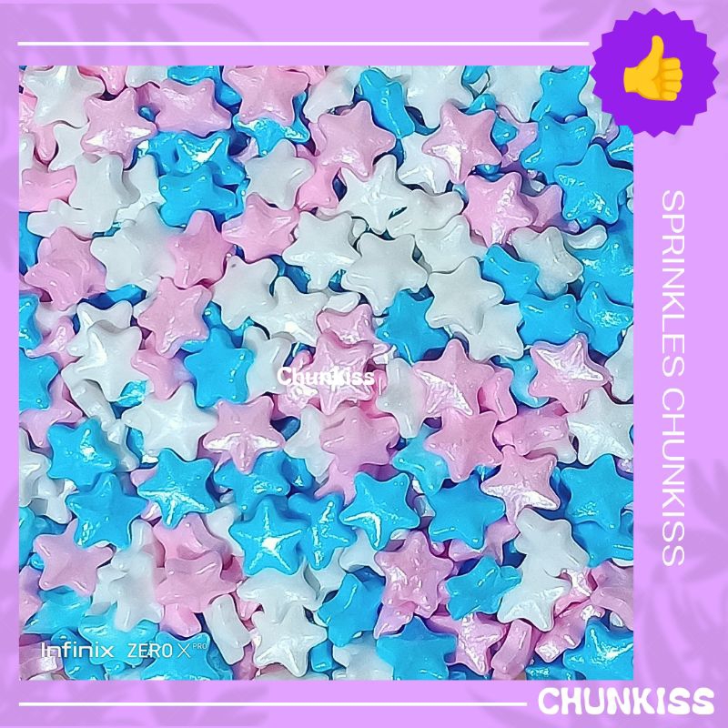 

SPRINKLE 25gr HIASAN KUE TEMA BINTANG 3 WARNA