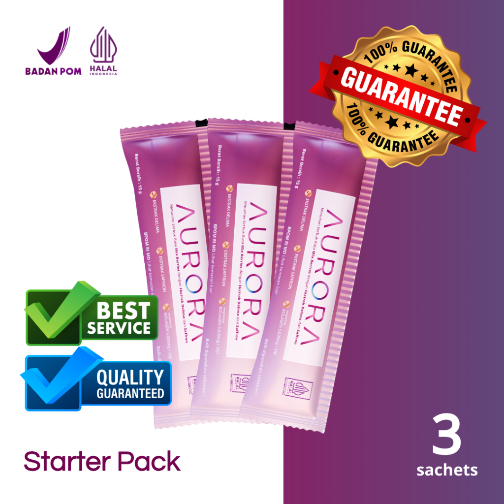 Aurora Saffron Collagen - Starter Pack 3 Sachet