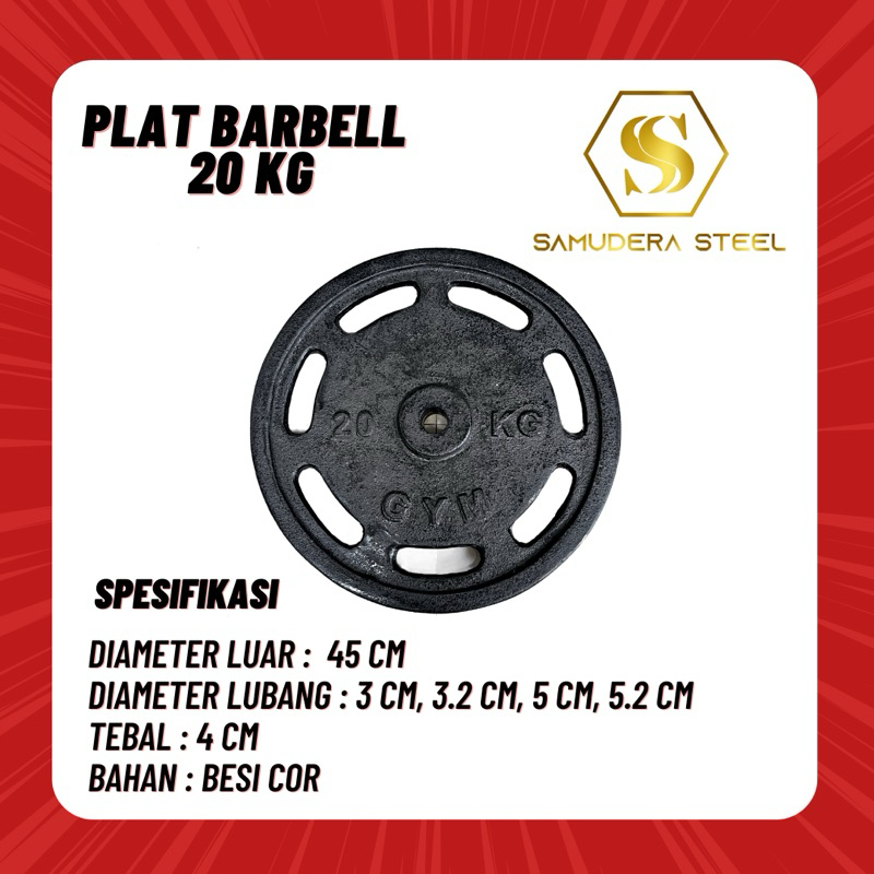 Plate Barbell Besi 20kg