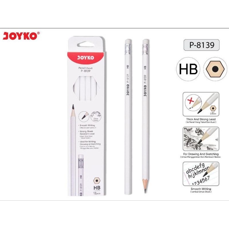 Joyko Pensil P-8139 - Pensil HB - Pensil Serut
