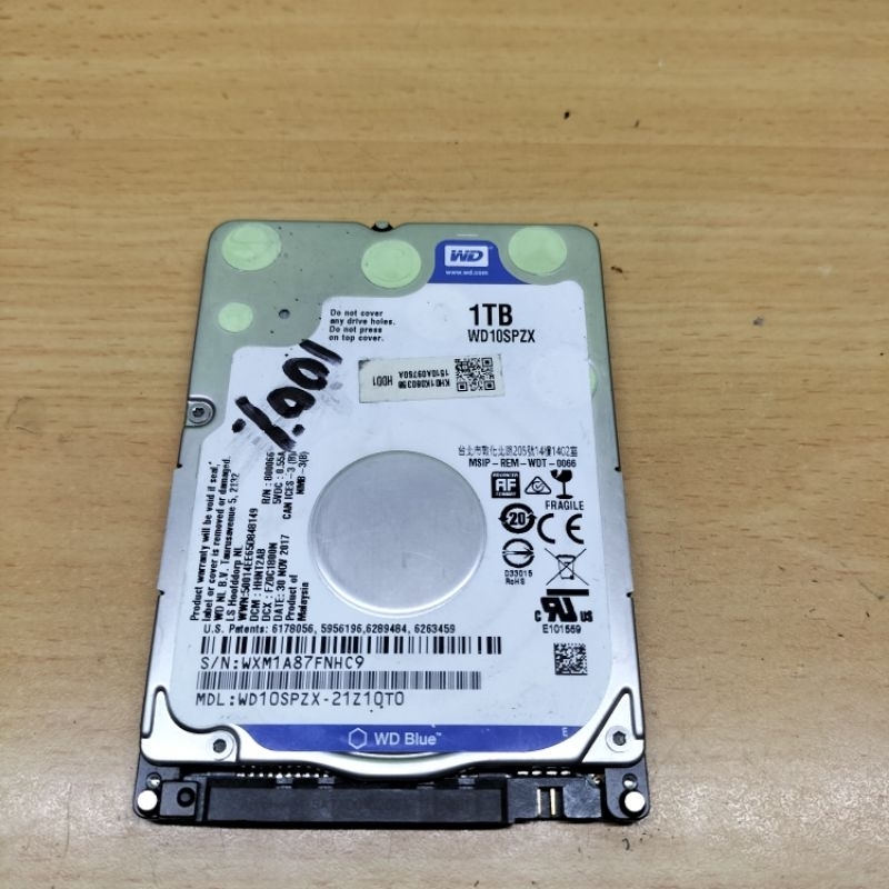 HDD Hardisk Eksternal Laptop 1T 1 Tera 1 TB Sentinel 100%