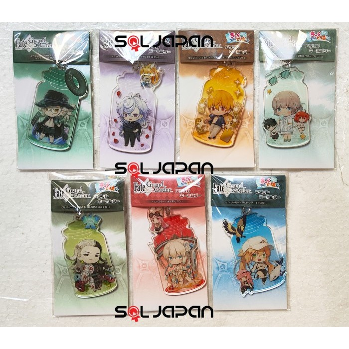 Fate Grand Order FGO Charatoria Acrylic Keyholder Summer Edmond Dantes Merlin Gilgamesh Oberon Douma