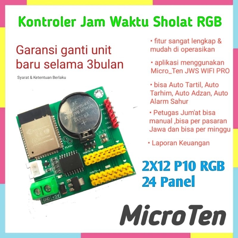 Kontroler JWS - Controller JWS P10 RGB 2X12 [ 24PANEL ]