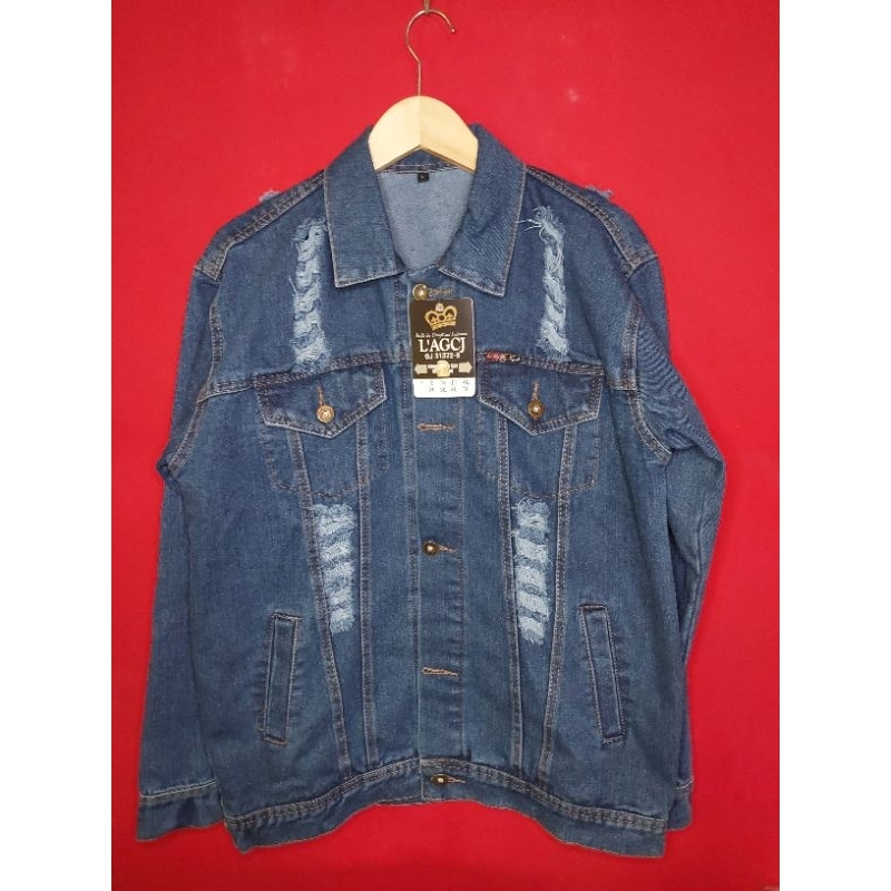 ThreeG Jaket Jeans Scraf Kancing