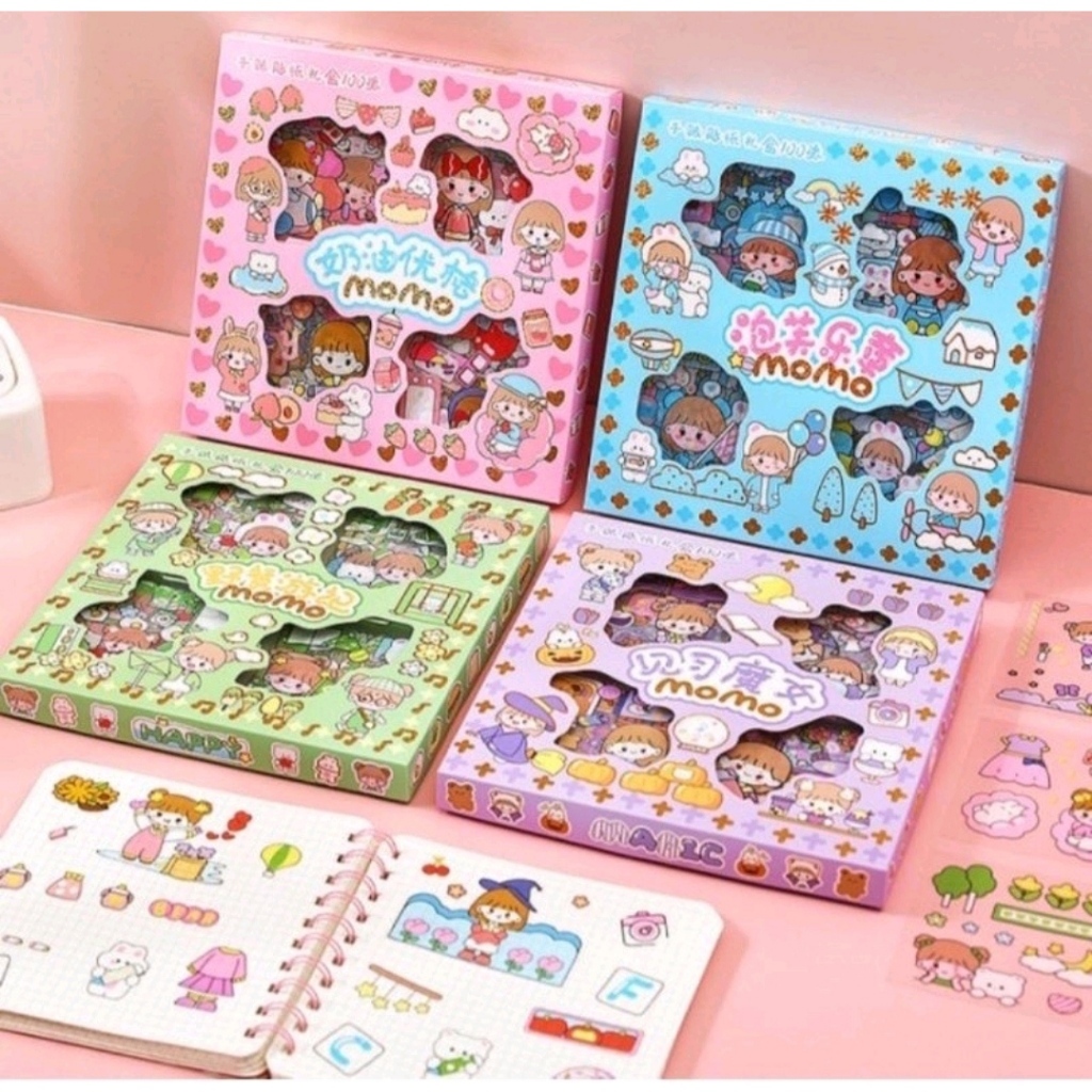 

Sticker MOMO - Kemasan Plastik - Dekorasi Kotak Bekal Botol dll