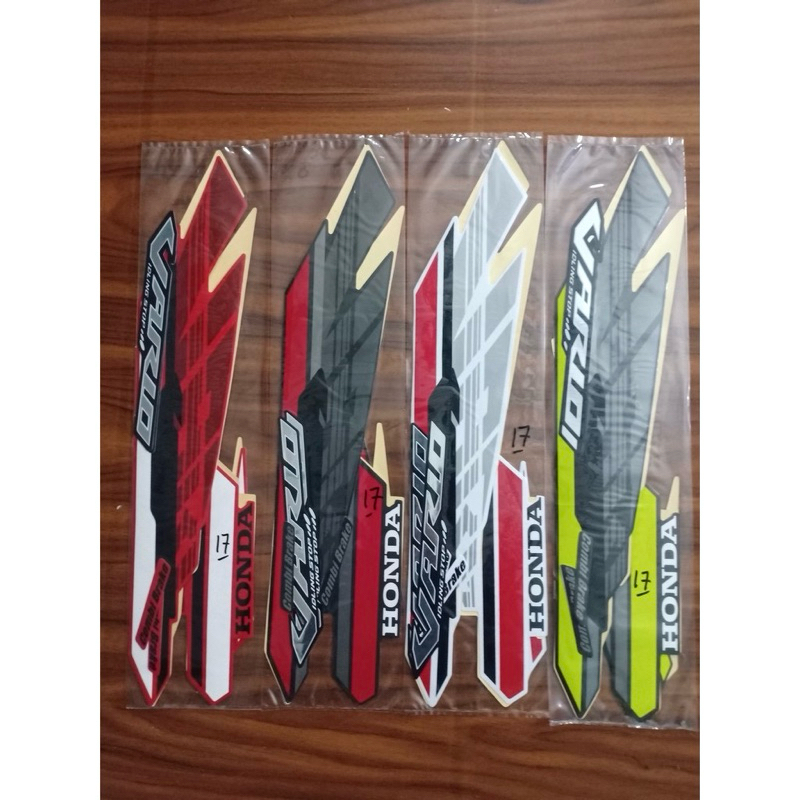 STICKER STRIPING LIS LES POLET  BODY MOTOR HONDA VARIO TECHNO FI 125 LED OLD LAMA 2017 STANDAR