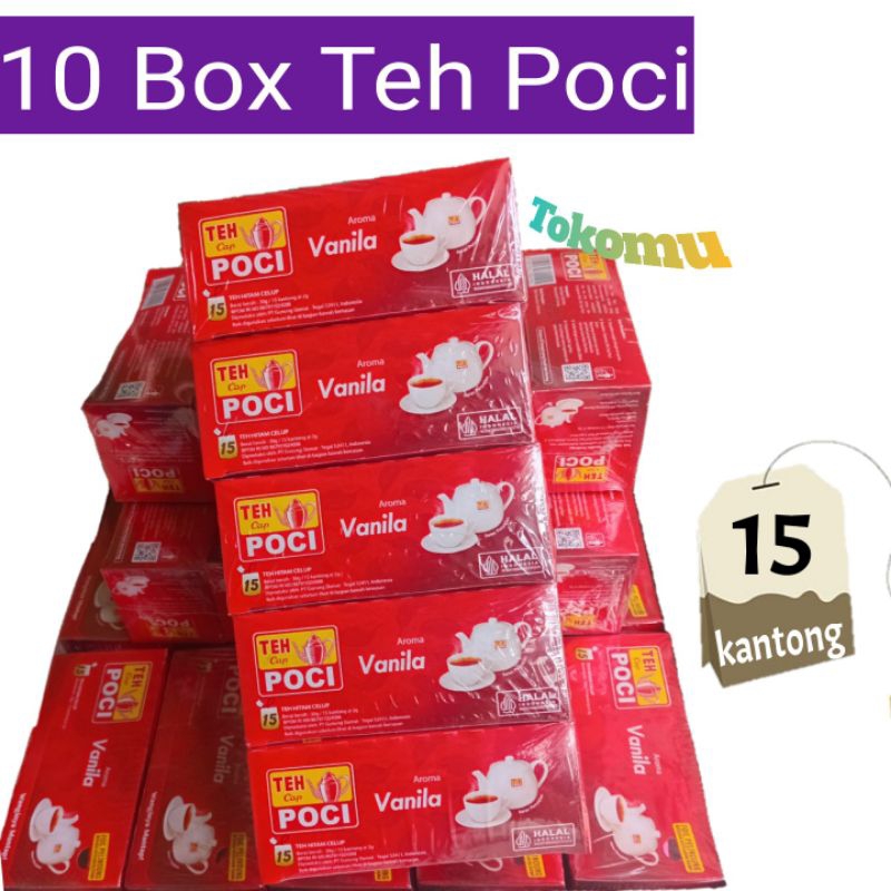 

Teh Celup Poci Aroma Vanila 10 Box @15 kantong