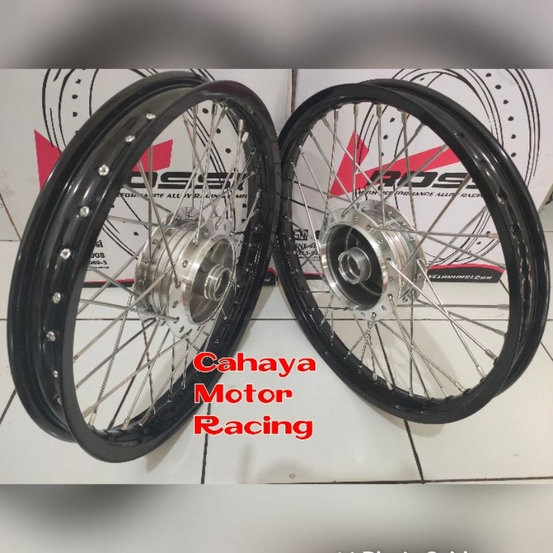 Velg Rossi Glosy Motor Honda Legenda/ Astrea grand/ Supra lama / impersa/ tromol set jari velg Plus 