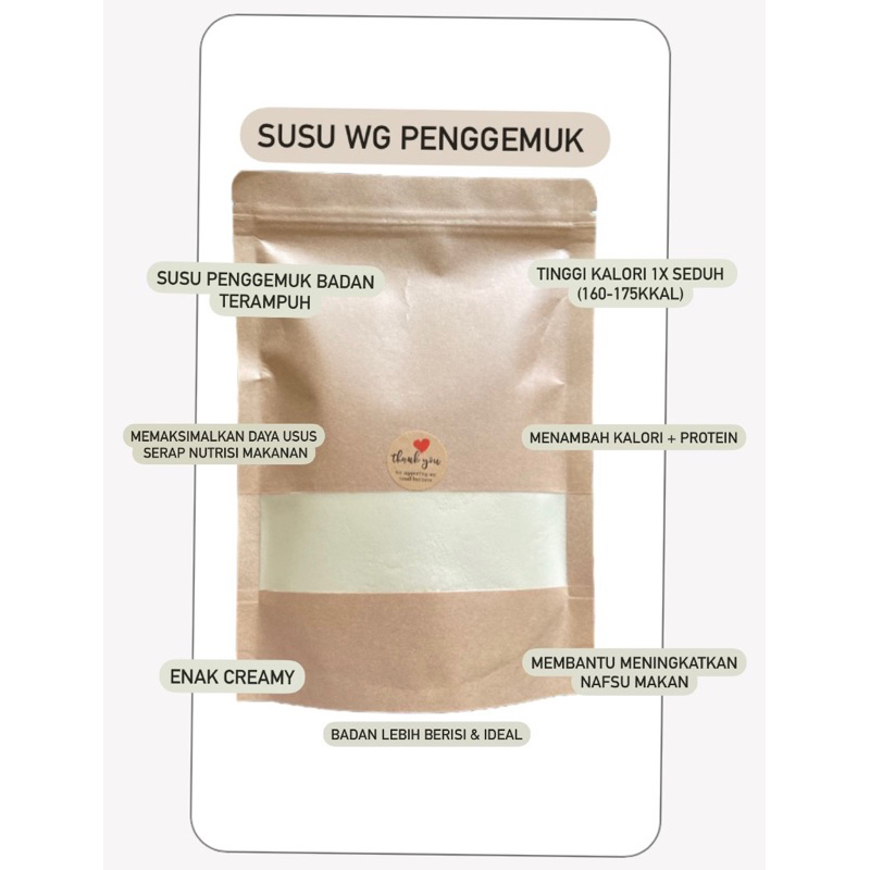 

Susu wG pengemuk badan