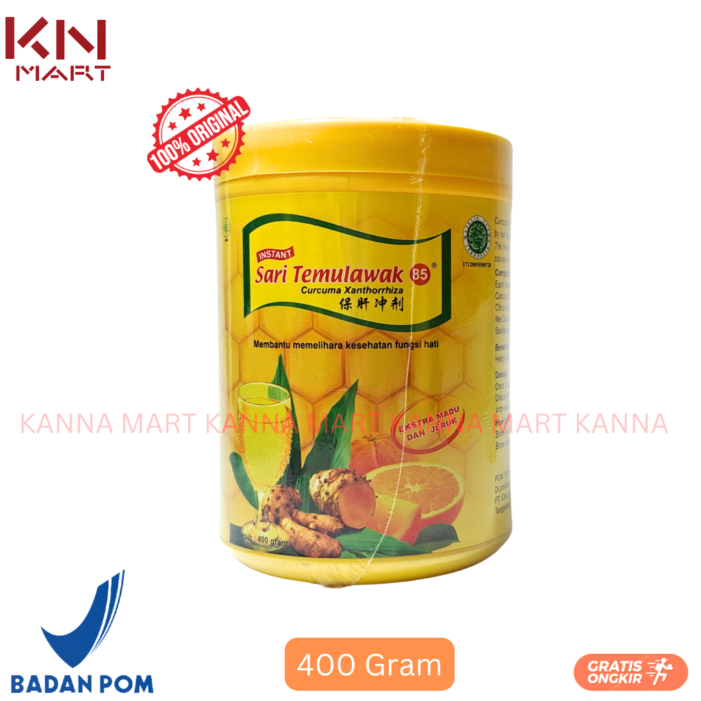 

Instan Sari Temulawak Curcuma Xanthorhiza Extra Madu dan Jeruk Toples 400 Gram Deli 85