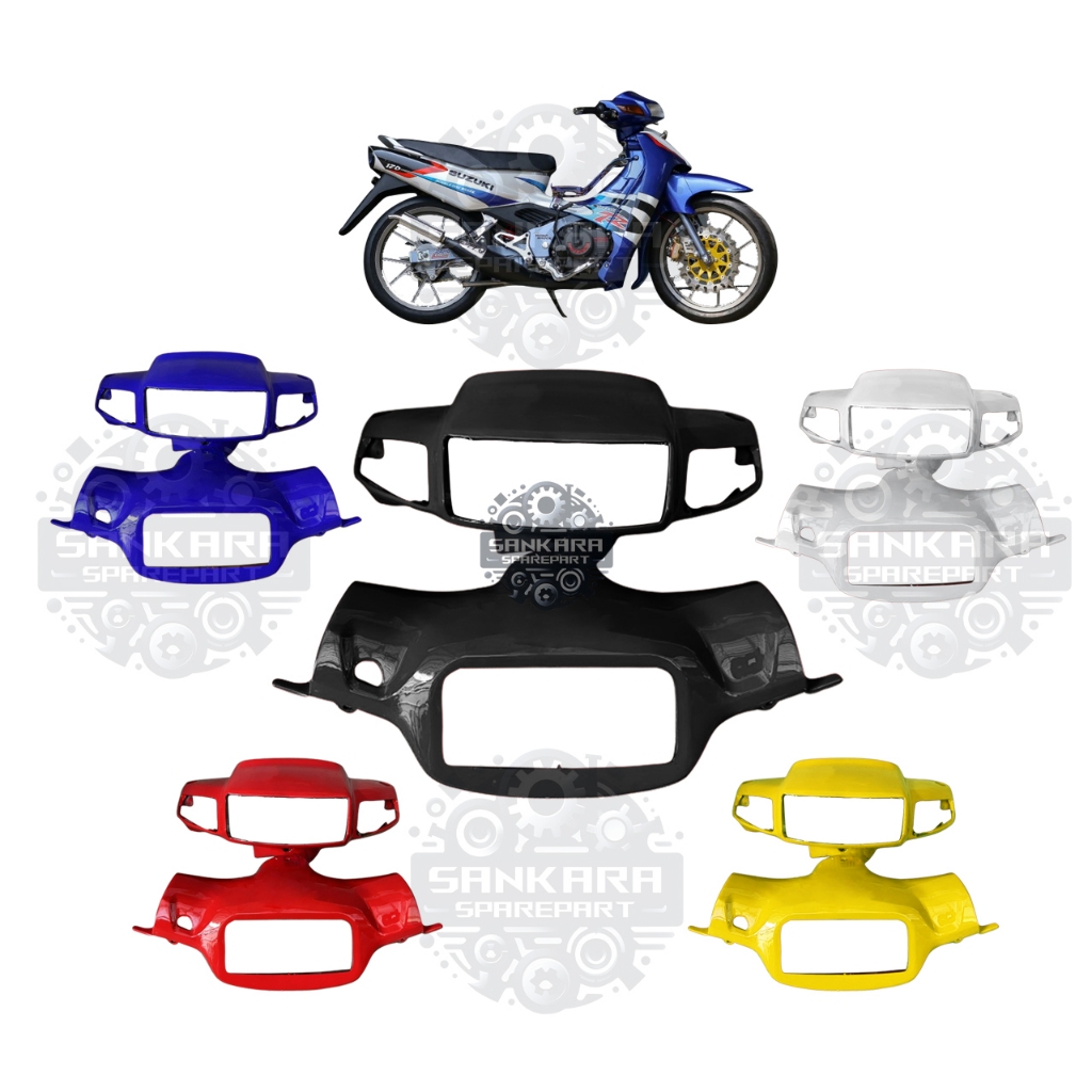 Batok Depan Belakang Satria 2Tak Satria Lumba Hitam Merah Biru Kuning Putih