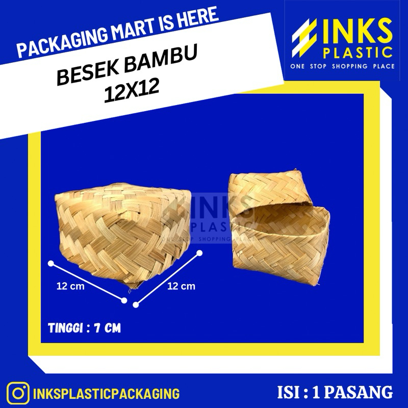 BESEK BAMBU 12x12 (10 PASANG)