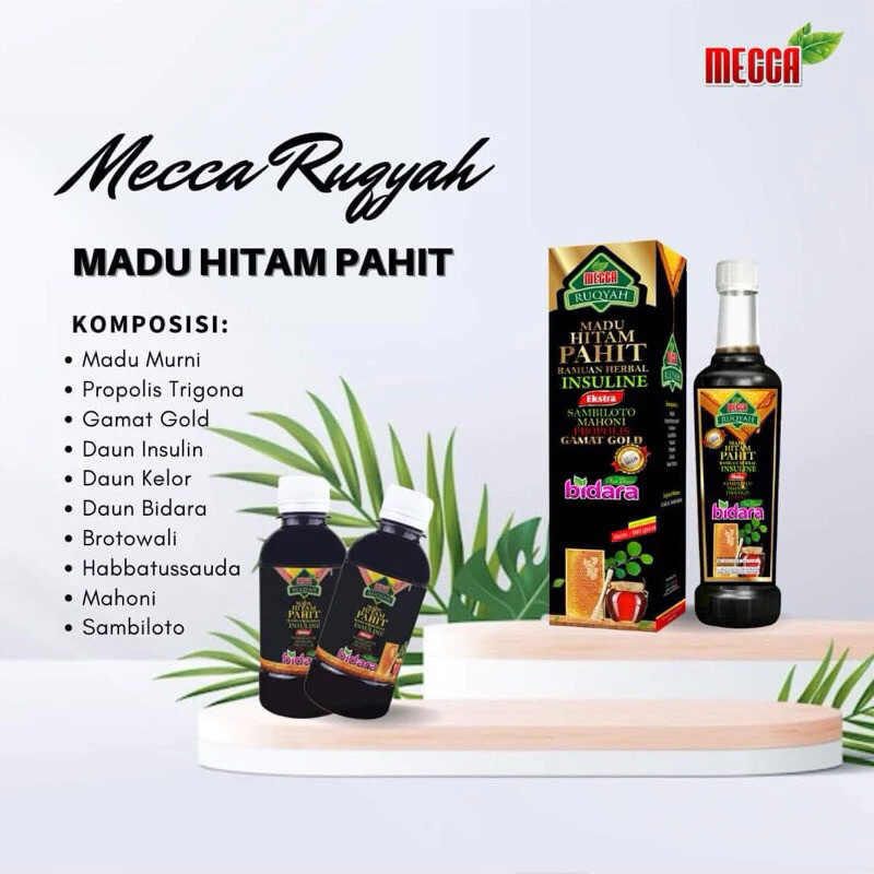 

MADU HITAM PAHIT INSULIN MECCA 500gr