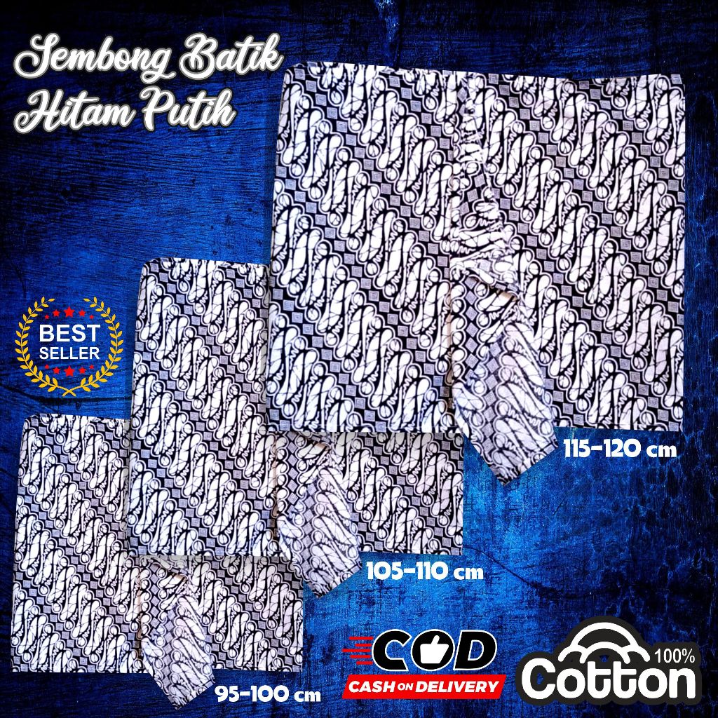SEMBONG BATIK PARANG BARONG AKCECORIS BASOFI SPECIAL EDITION BAHAN CONNTON ( JARIK PARANG BARON)