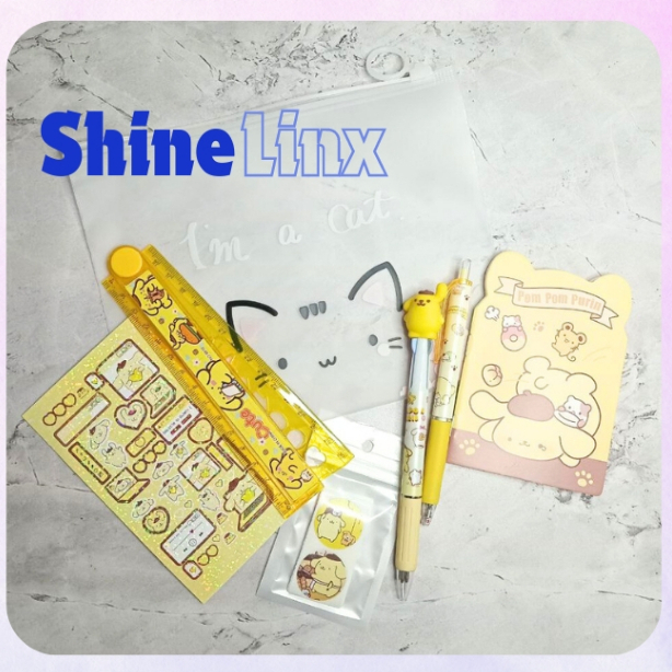 

Paket Alat Tulis Sanrio / Paket Ultah / Kado Ultah / Gift Set Alat Tulis Sanrio PompomPurin Pochacco Pacha Pom Pom Purin