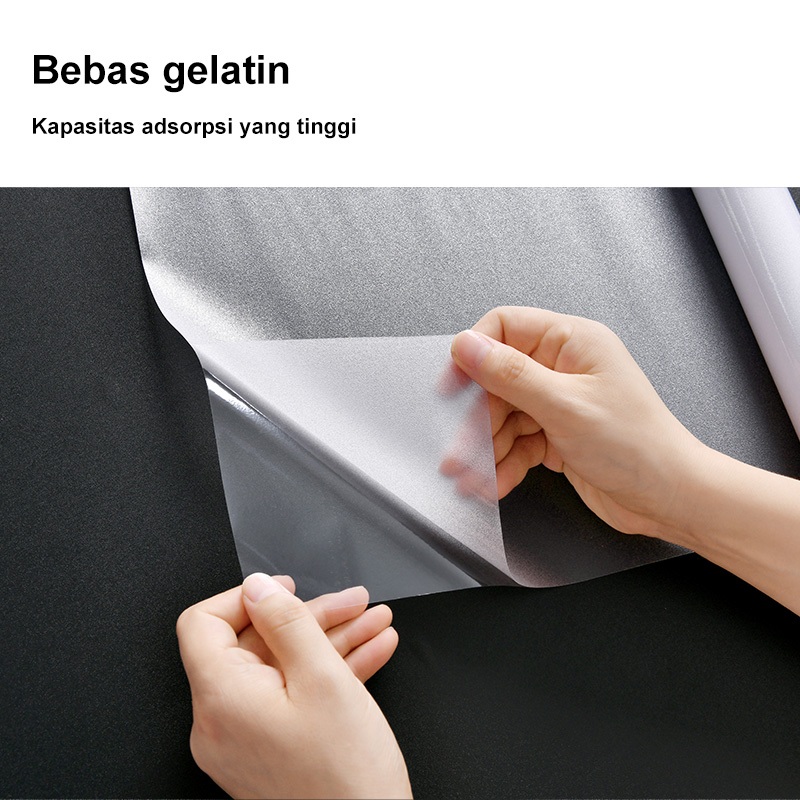 JKLP Sticker Kaca Sandblast /2Meter Stiker Kaca Polos Buram Premium/ Untuk Pintu Jendela Kaca