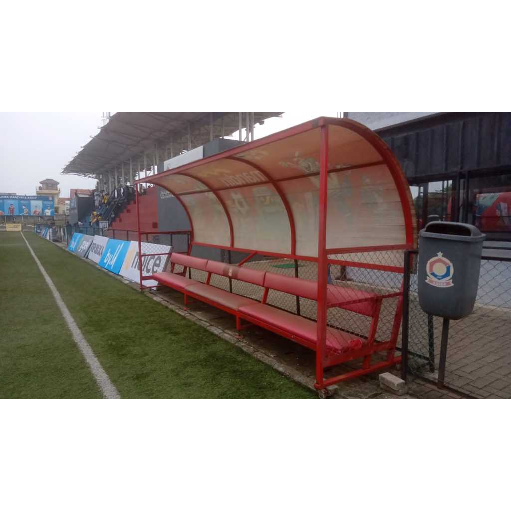 pabrik furniture || castem tiang Bench sepak bola Ashiop panjang 4 meter, kota bekasi