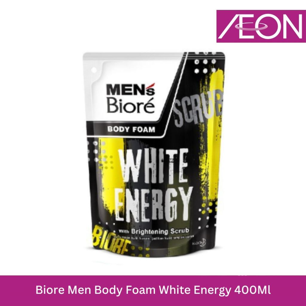 Biore Men Body Foam White Energy 400Ml
