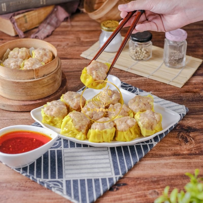 

Dimsum halal rasa udang isi 30 (free chilli oil spesial)