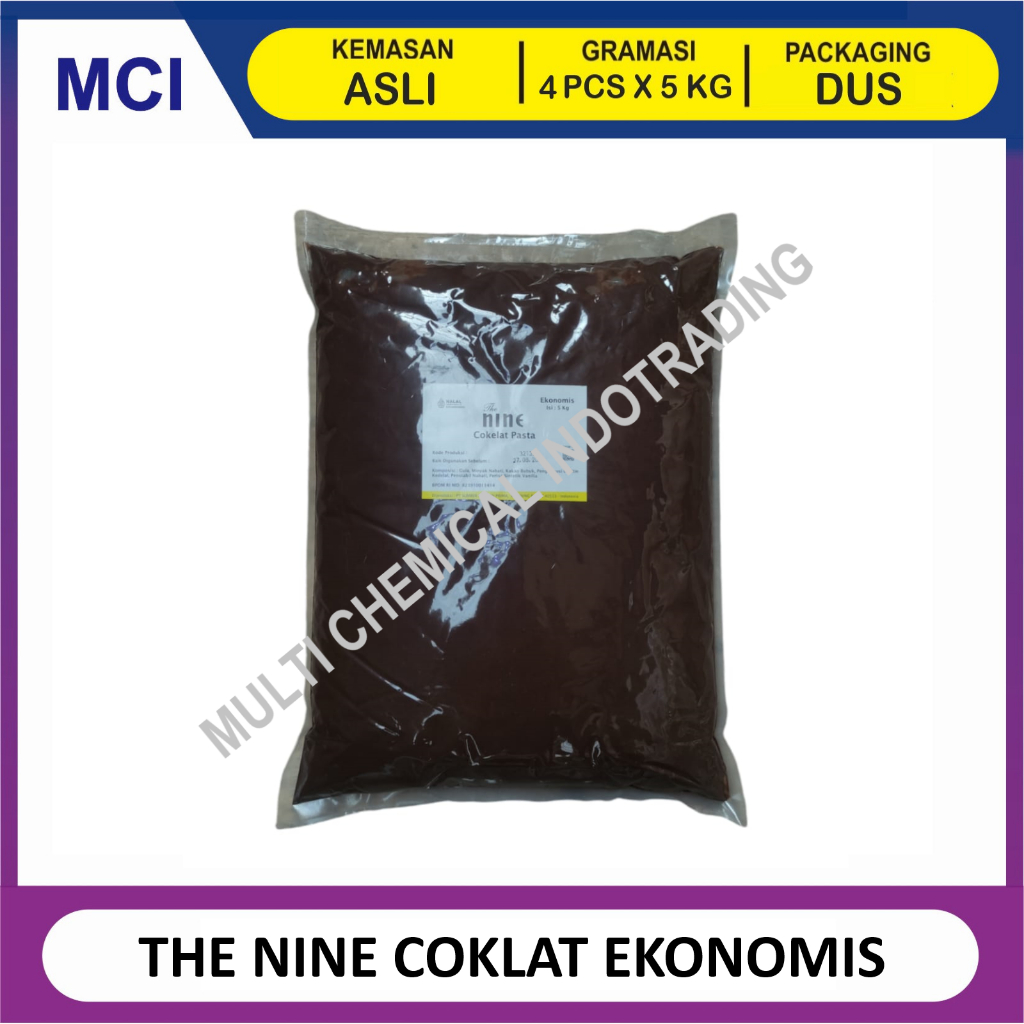 

THE NINE SELAI COKELAT PASTA FILLING EKONOMIS 5 KG - 1 CTN 4 PCS