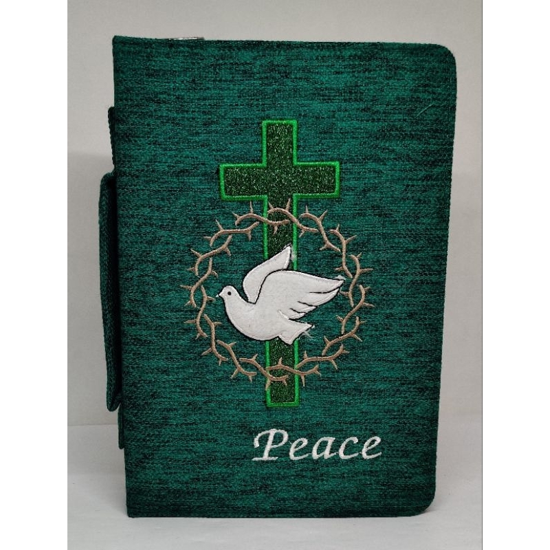 

SAMPUL ALKITAB MANULA MOTIF " PEACE HIJAU