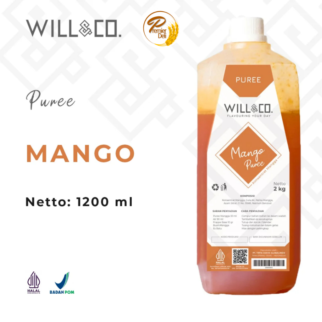 

Will&Co Puree Mango Fruit Mix Smooties 2L