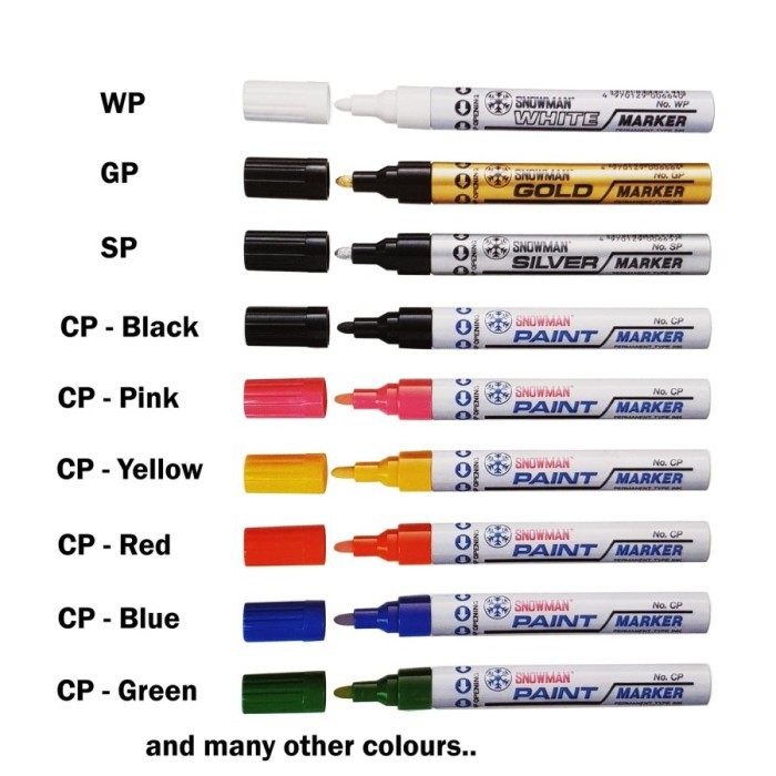 

Spidol Permanent Snowman Paint Marker - WARNA